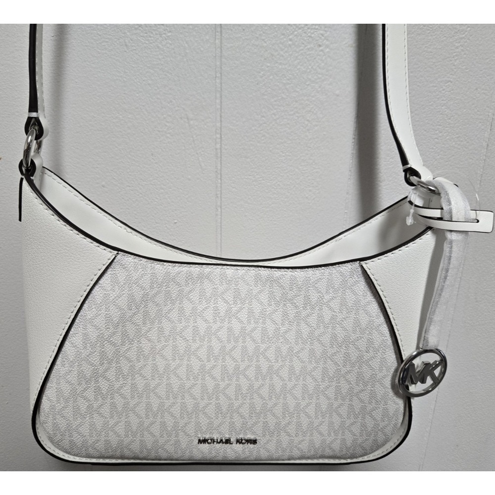 Michael Kors Raquel Small Shoulder Bag - Optum / Allum - White Logo NWT